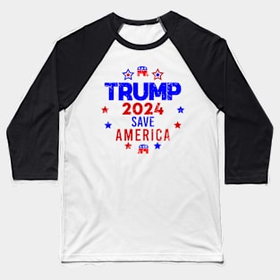 Trump 2024 Baseball T-Shirt